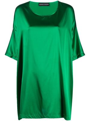 Barbara Bologna short-sleeve silk blouse - Green