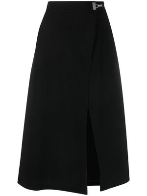 Barbara Bui buckle-embellished wrap skirt - Black