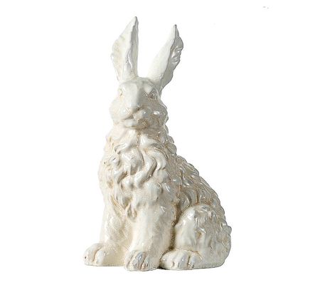 Barbara King 18" Ceramic Fluff Bunny Statue