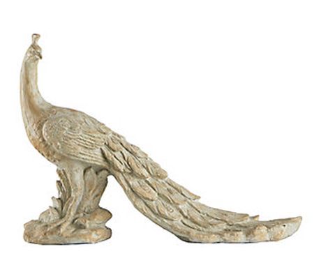 Barbara King 30" Sculptural Peacock Figurine