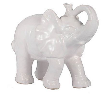 Barbara King 9" Trumpeting Elephant Figurine