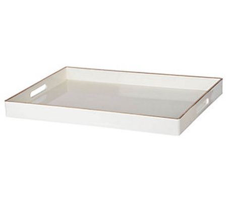 Barbara King Mimosa Morning Decorative ServingTray White