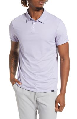 Barbell Apparel Havok Stretch Solid Polo in Heather Purple