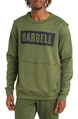 Barbell Apparel Logo Sweatshirt in Olive