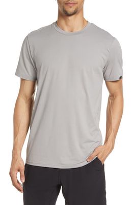 Barbell Apparel Men's Havok Stretch Crewneck T-Shirt in Gray