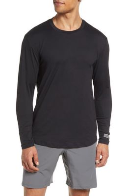 Barbell Apparel Men's Havok Stretch Long Sleeve T-Shirt in Black