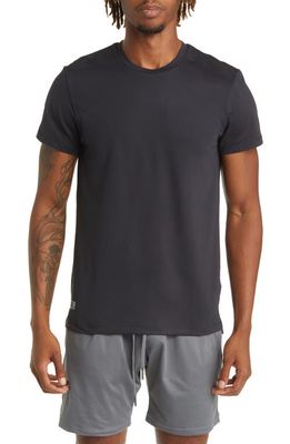 Barbell Apparel Men's Split Hem T-Shirt in Black