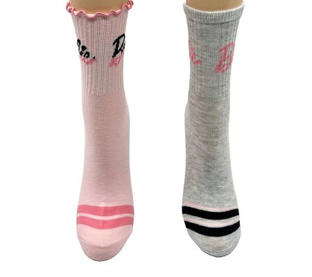 Barbie Ladies' Crew Sock Set - 2 Pair