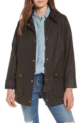 Barbour Acorn Waxed Jacket in Olive