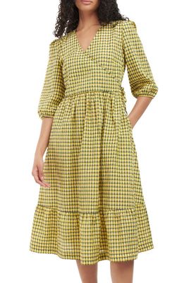 Barbour Addison Check Dress in Sunrise Yellow Check