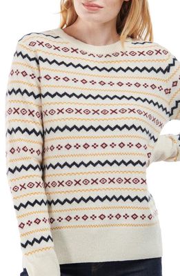 Barbour Alder Wool Blend Sweater in Cream
