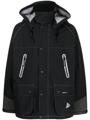 BARBOUR and WANDER 3L hooded jacket - Blue
