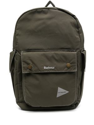 BARBOUR and WANDER logo-print backpack - Green