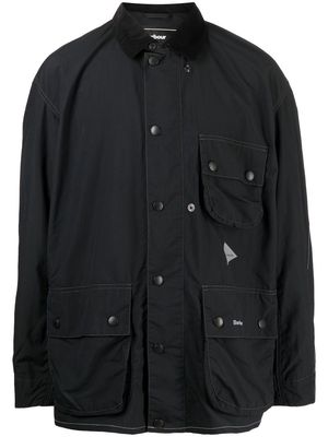 BARBOUR and WANDER Pivot logo-print jacket - Black
