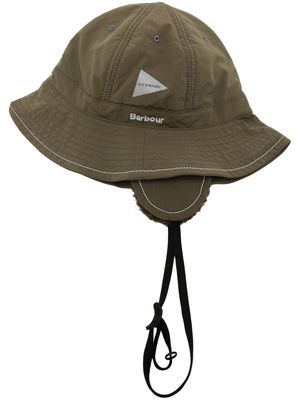 BARBOUR and WANDER reflective logo-print bucket hat - Green