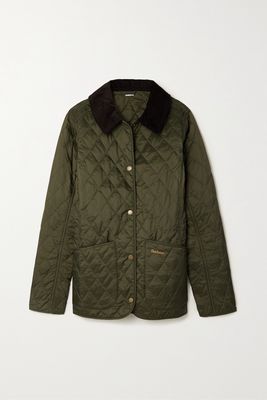 Barbour - Annandale Corduroy-trimmed Quilted Shell Jacket - Green