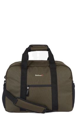Barbour Arwin Canvas Duffle Bag in Olive/Black