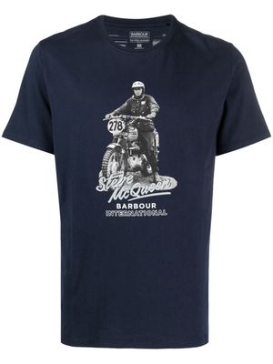 Barbour B.Intl Albie cotton T-shirt - Blue