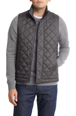 Barbour Barlow Quilted Vest in Charcoal