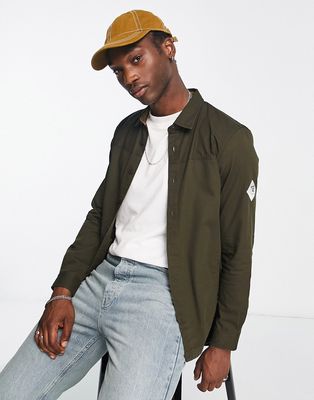 Barbour Beacon paneled overshirt in green