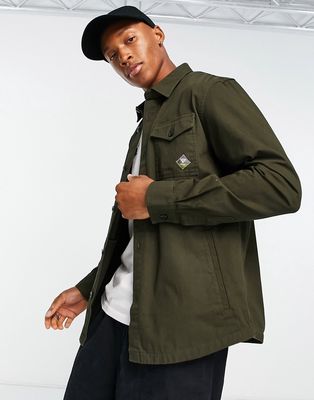 Barbour Beacon twill overshirt in green
