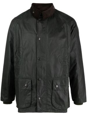 Barbour Bedale® corduroy-collar wax jacket - Green