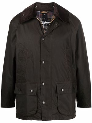 Barbour Bedale waxed button-up jacket - Green