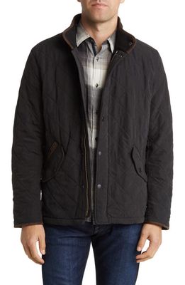 Barbour Bowden Quilted Nylon Jacket in Black