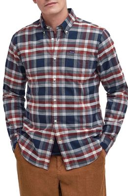 Barbour Bownmont Plaid Button-Down Shirt in Fired Brick