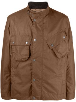 Barbour buckle-collar cotton lightweight jacket - Brown