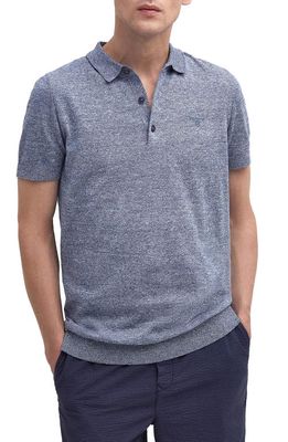 Barbour Buston Cotton & Linen Polo in Chambray