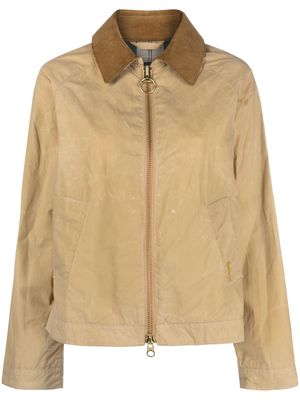 Barbour Campbell contrast-collar jacket - Brown