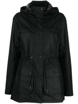 Barbour Cassley wax-coated cotton jacket - Black