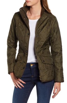 Barbour Cavalry Quilted Jacket in Dark Olive/Olive