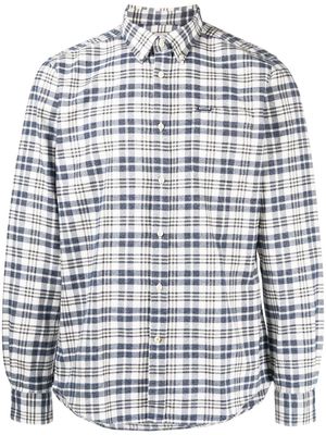 Barbour checkered-print cotton shirt - Blue
