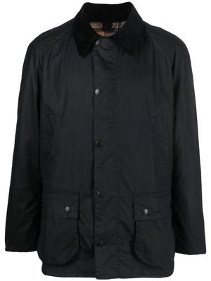 Barbour collared wax jacket - Blue
