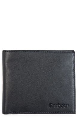 Barbour Colwell Leather Wallet in Black/Cordovan