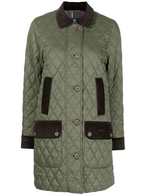 Barbour Constable quilted button-up jacket - Green