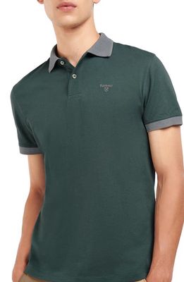 Barbour Cornsay Solid Polo in Green Gables