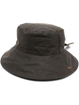Barbour cotton tie-fastening bucket-hat - Green
