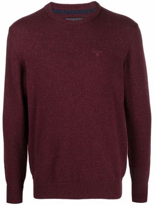 Barbour crewneck knitted jumper - Red