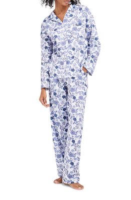 Barbour Darcy Floral Print Long Sleeve Stretch Cotton Pajamas in Bellflower Floral