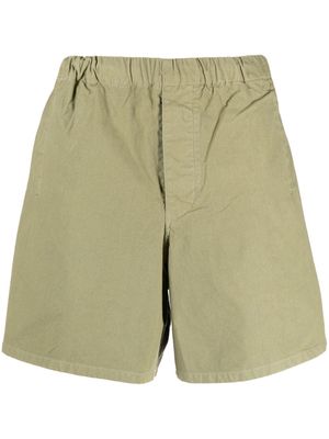 Barbour elasticated-waist cotton bermuda shorts - Green