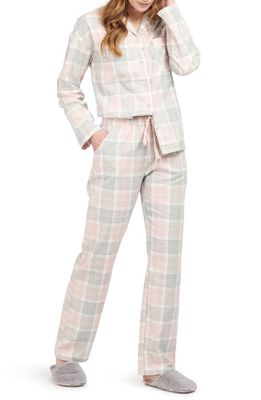 Barbour Ellery Tartan Cotton Pajamas in Pink Tartan