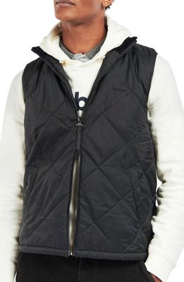 Barbour Finnar Quilted Nylon Vest in Black
