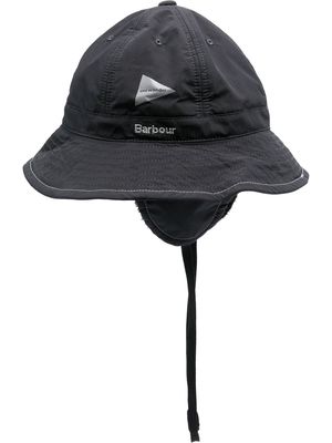 Barbour fleece ear flaps bucket hat - Black