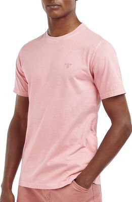 Barbour Garment Dye T-Shirt in Pink Salt