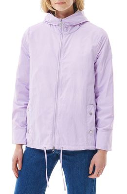 Barbour Geranium Water Resistant Hooded Jacket in Pale Lilac