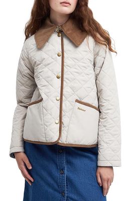 Barbour Gosford Quilted Jacket in Ivory/French Oak