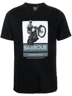 Barbour graphic-print short-sleeve T-shirt - Black